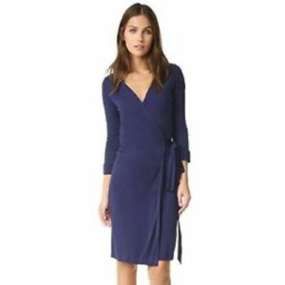 Diane von Furstenberg New Julian Two Stretch-Jersey Wrap Dress size 8 - Picture 2 of 9